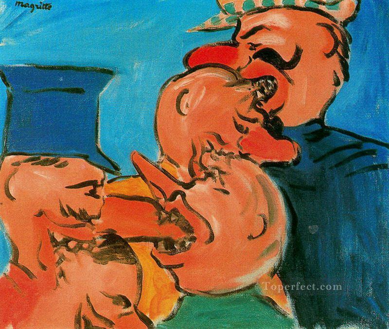 la hambruna 1948 surrealismo Pintura al óleo